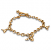 14K Yellow gold Bracelet with Bees