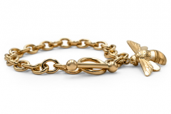 14K Yellow bracelet with Large Bee