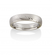Pathways Naked Damascus Stainless Steel ring