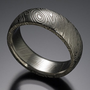 Naked Damascus Stainless Steel Wood grain pattern