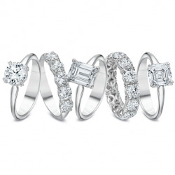 Silk Fit Engagement rings and Wedding bands available in White gold, Platinum, Yellow gold or Rose gold