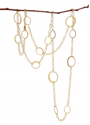 Recycled 14k Yellow gold Petite Eclipse chain