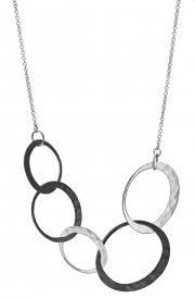 Recycled two-tone Silver Eclipce necklace