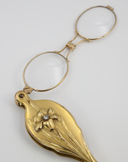 14k Yellow gold Art Nouveau Opera Glasses(3)