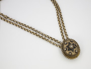14k Yellow gold, Enamel _ Rose cut Diamond Locket, Circa 1880