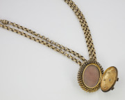 14k Yellow gold, Enamel _ Rose cut Diamond Locket, Circa 1880(1)