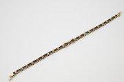 14k Yellow gold _ Sapphire Bow Bracelet, Circa 1925