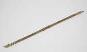 14k Yellow gold _ Sapphire Bow Bracelet, Circa 1925(1)