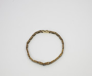 14k Yellow gold _ Sapphire Bow Bracelet, Circa 1925(2)