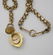 Bloomed 14k Yellow gold Memorial Locket on Chain