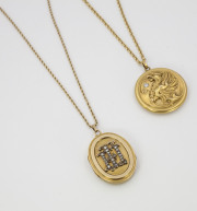 Griffin _ Monogrammed Lockets circa 1900