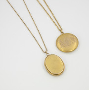 Griffin _ Monogrammed Lockets circa 1900 Backs